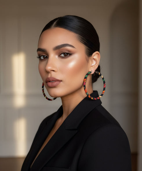 Tribal Hoop Harmony Earrings