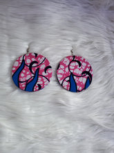 Load image into Gallery viewer, Circular Chic Small Ankara Print Earrings
