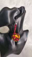 Load image into Gallery viewer, Bubble Teardrop Ankara Earrings
