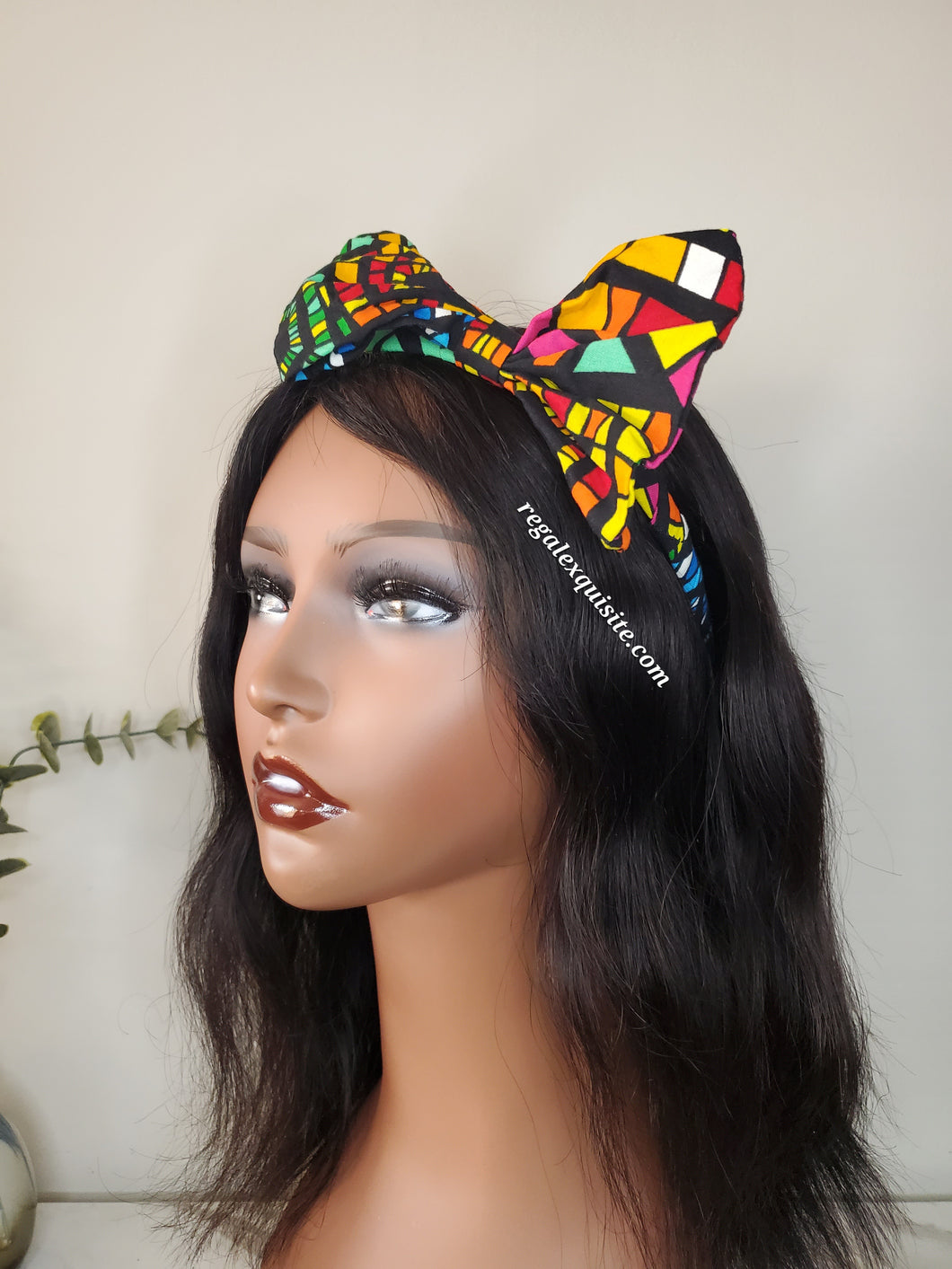 Zara's Ankara Adjustable Bow Headband