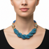 Azura handmade elegance woven seed bead necklace earring set