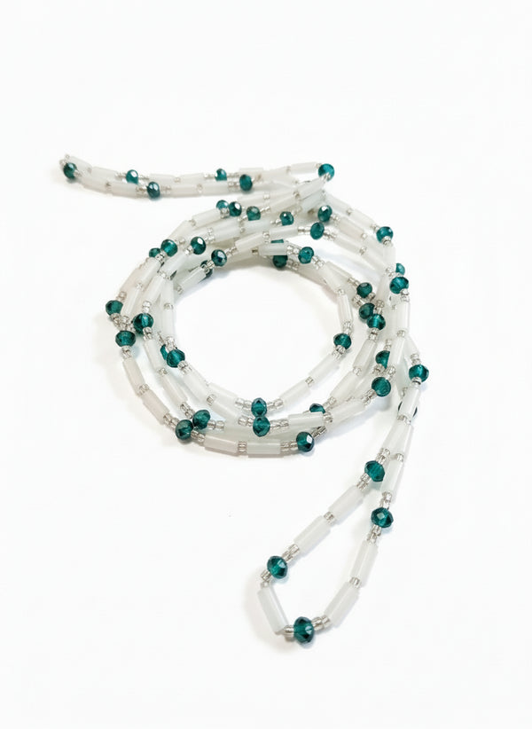 Shaka Lights Out Waist Beads - green