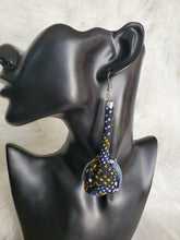 Load image into Gallery viewer, Bubble Teardrop Ankara Earrings
