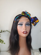 Load image into Gallery viewer, Zara&#39;s Ankara Adjustable Bow Headband
