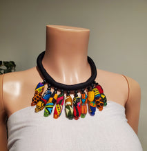 Load image into Gallery viewer, Vibrant Verve Casual Ankara Necklace
