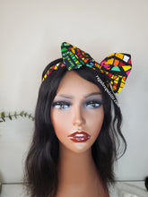 Load image into Gallery viewer, Zara&#39;s Ankara Adjustable Bow Headband
