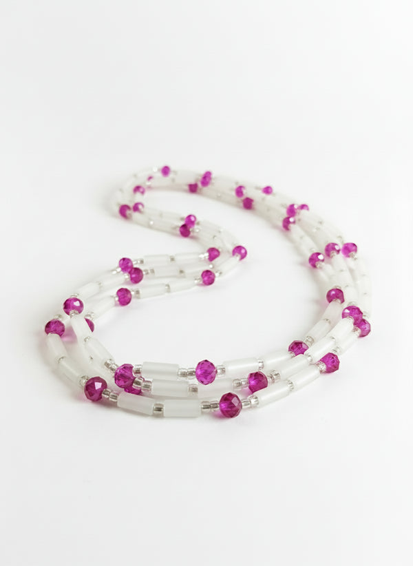 Shaka Lights Out Waist Beads - pink