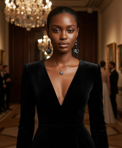 Ade-A-Oye Bubble Teardrop Ankara Earrings