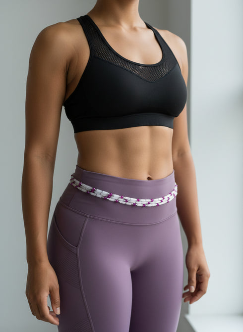 Shaka Lights Out Waist Beads - pink