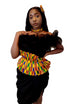 Geo-Tribal Waist Pleated Belt