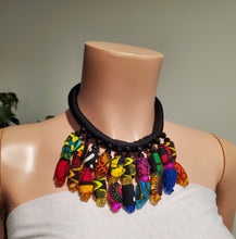 Load image into Gallery viewer, Vibrant Verve Casual Ankara Necklace
