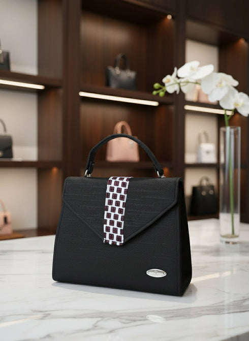 Zawadi Accent Satchel Top Handle Clutch / Handbag for Women