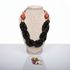 ZUWENA Swirled Seed Bead Necklace with Large Bead Accents Set