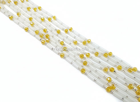 Shaka Lights Out Waist Beads - yellow - Glows in the dark