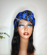 Load image into Gallery viewer, Aziza&#39;s Midnight Knot Turban
