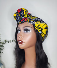 Load image into Gallery viewer, Safiya&#39;s Top Knot Swirl Half Turban
