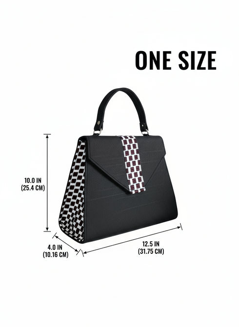 Zawadi Accent Satchel Top Handle Clutch / Handbag for Women