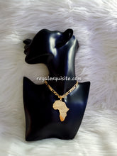 Load image into Gallery viewer, Agyapa Unisex African Map Necklace
