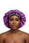 AFRICAN QUEEN BLACKWATER African Woman Handmade Silk Bonnet With African Queen Band Design