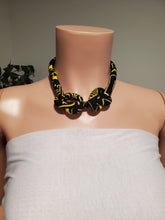 Load image into Gallery viewer, Dual Knot Ankara Necklace
