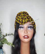 Load image into Gallery viewer, Safiya&#39;s Top Knot Swirl Half Turban
