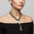 Zuberi handmade Africa map pendant beaded necklace