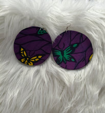 Load image into Gallery viewer, Circular Chic Small Ankara Print Earrings
