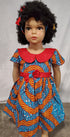 Asantewaa Uniform African Print Girl Dress