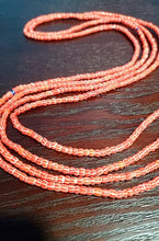 Load image into Gallery viewer, Lom Na Va Duo Waist Beads  - Orange &amp; White Ahyenie
