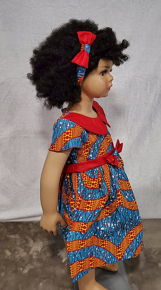 Asantewaa Uniform African Print Girl Dress