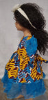 Rohana Bubble sleeve African Print Girl Dress