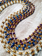 Load image into Gallery viewer, Ayana Purple Embellishment Waist Beads - Ahyenie
