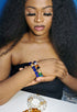 Safiya Regal Gemstone Array Stretch Bracelet (2 pieces)