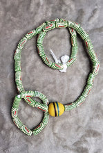 Load image into Gallery viewer, Asantewaa Unisex African bead necklace and bracelet set
