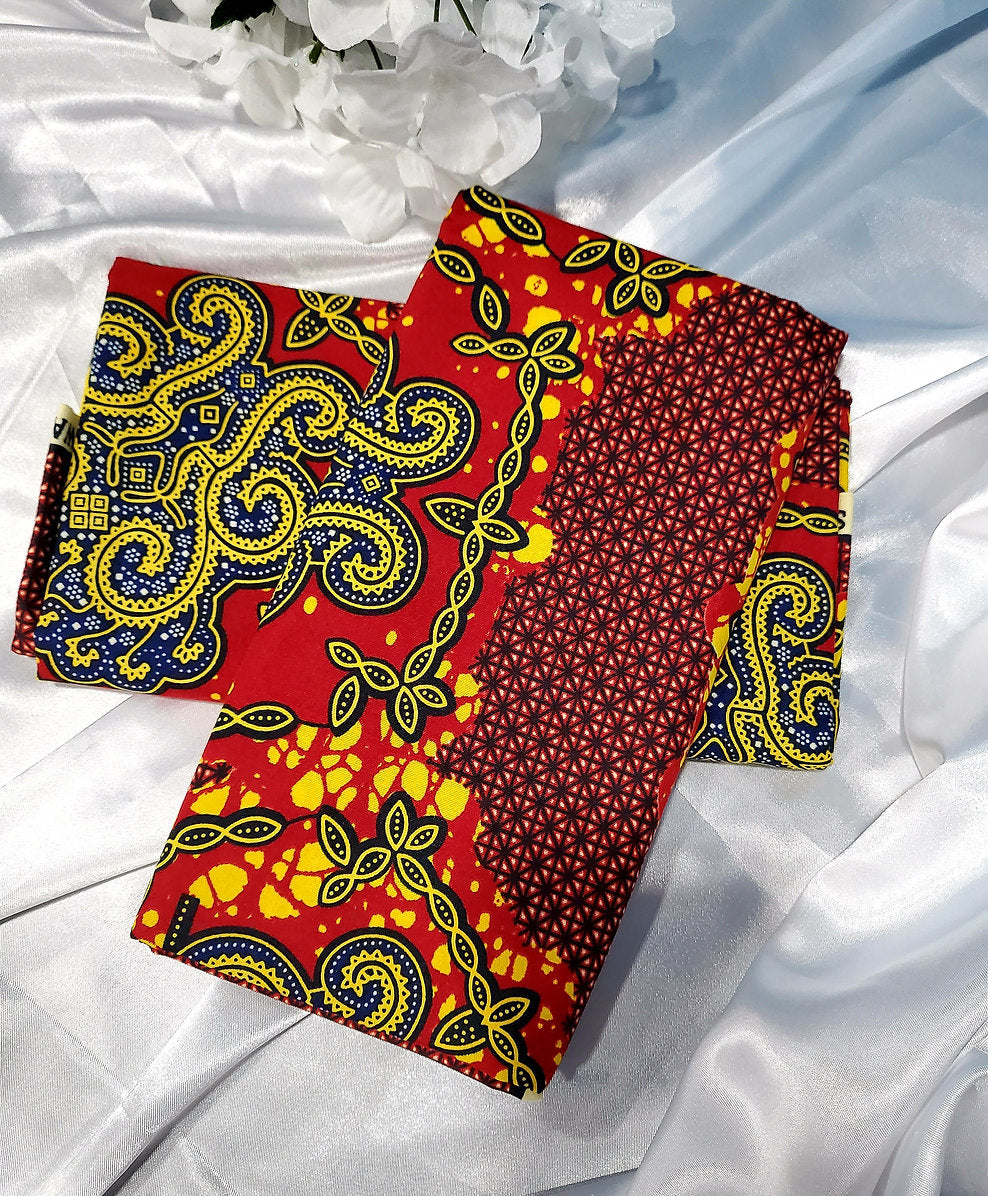 Adepa tie-on Ankara Headwrap/ Headpiece scarf - one-yard duku