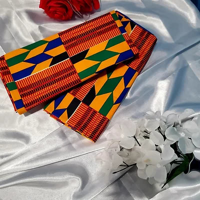 Adepa tie-on Ankara Headwrap/ Headpiece scarf - one-yard duku