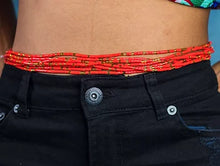 Load image into Gallery viewer, Odehyie Red Class Waist Beads - Ahyenie
