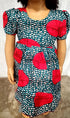 Nhyi-na Ballon sleeve Ankara/African Print Girl Dress