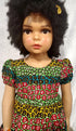Nhyi-na Ballon sleeve African Print Girl Dress