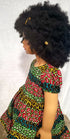 Nhyi-na Ballon sleeve African Print Girl Dress