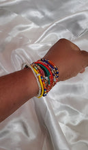 Load image into Gallery viewer, Ohuofe Carnival Bead Bangle Fiesta beads bracelets (5 pieces)
