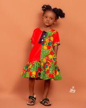 Load image into Gallery viewer, ANTWIWAA Ankara Kids African Shift Dress
