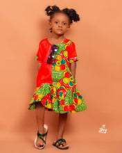 Load image into Gallery viewer, ANTWIWAA Ankara Kids African Shift Dress
