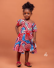 Load image into Gallery viewer, FOSUA Ankara African Print Midi Flare Dress
