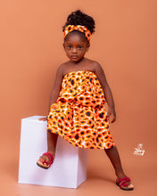 Load image into Gallery viewer, ASABEA Two Piece Kids African Print Ankara Skirt  and Blouse
