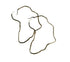 Elegant Contour African Map Hoop Earrings