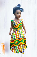 Load image into Gallery viewer, OHENEBEA ANKARA/AFRICAN PRINT KIDS BALL GOWN DRESS
