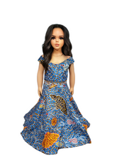 Load image into Gallery viewer, OHENEBEA ANKARA/AFRICAN PRINT KIDS BALL GOWN DRESS
