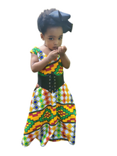 Load image into Gallery viewer, OHENEBEA ANKARA/AFRICAN PRINT KIDS BALL GOWN DRESS
